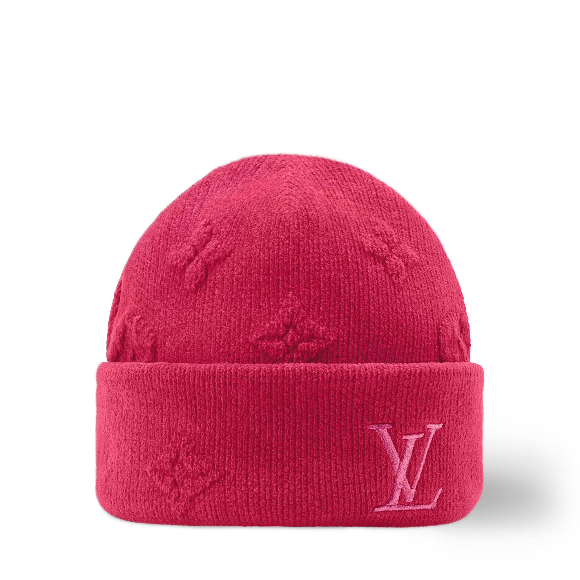 Louis Vuitton ピンクニット帽 LV Crush Monogram Heritage Beanie - Luxury S00 Pink | LOUIS VUITTON